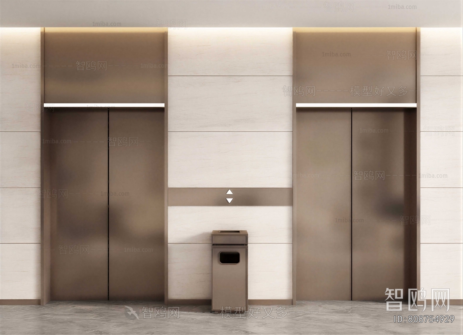 Modern Office Elevator Hall