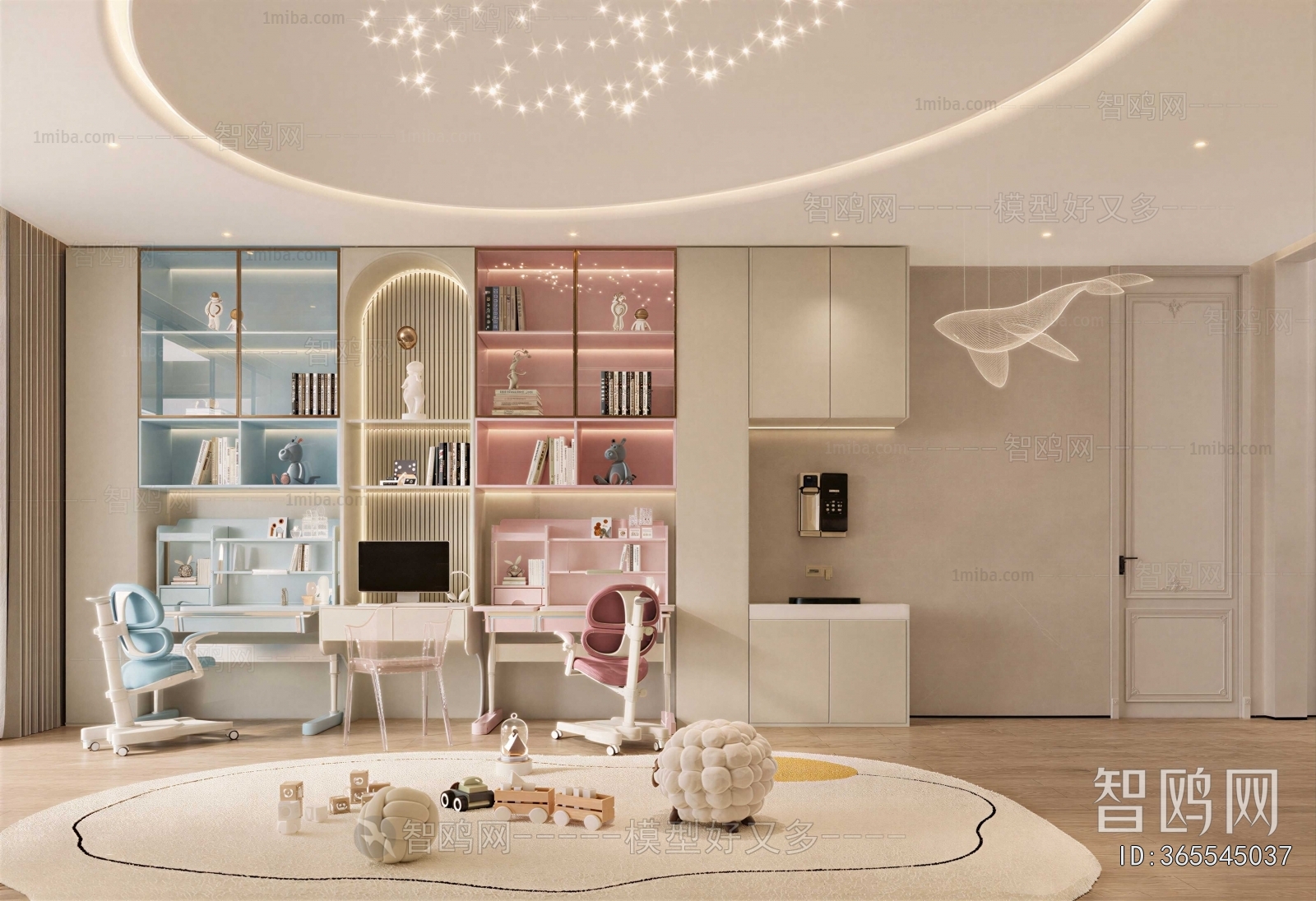 Modern Children's Room Activity Room