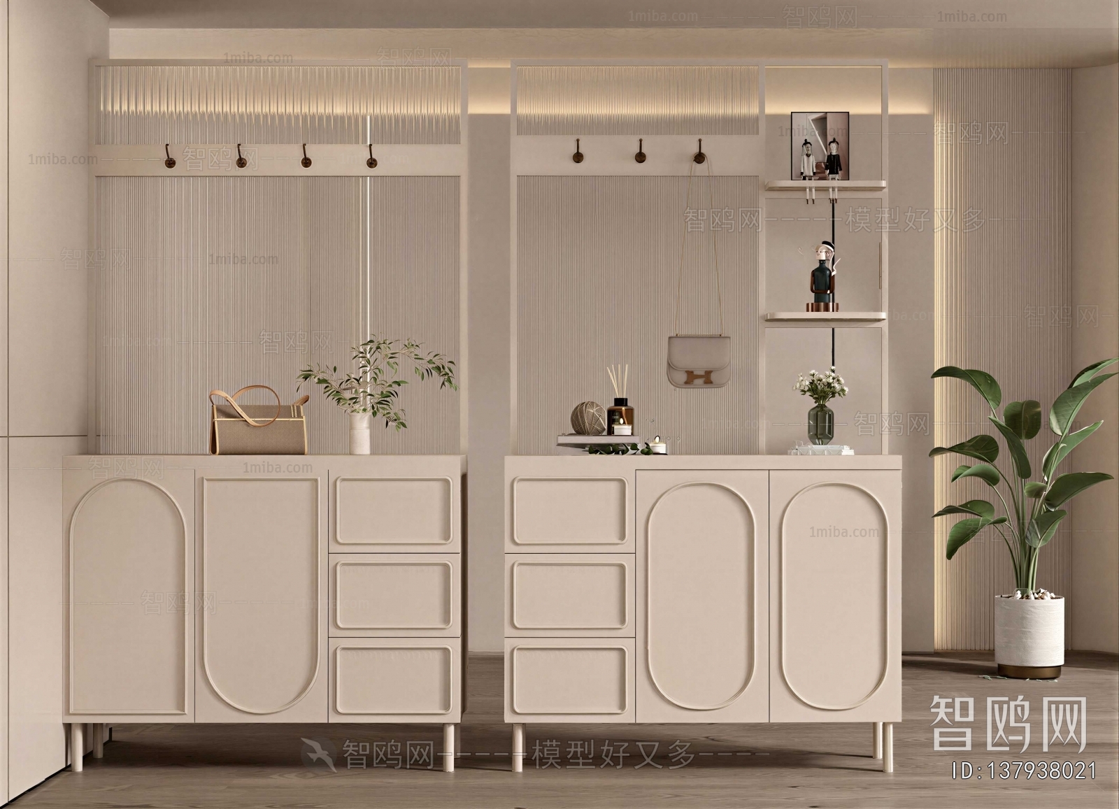 French Style Shoe Cabinet