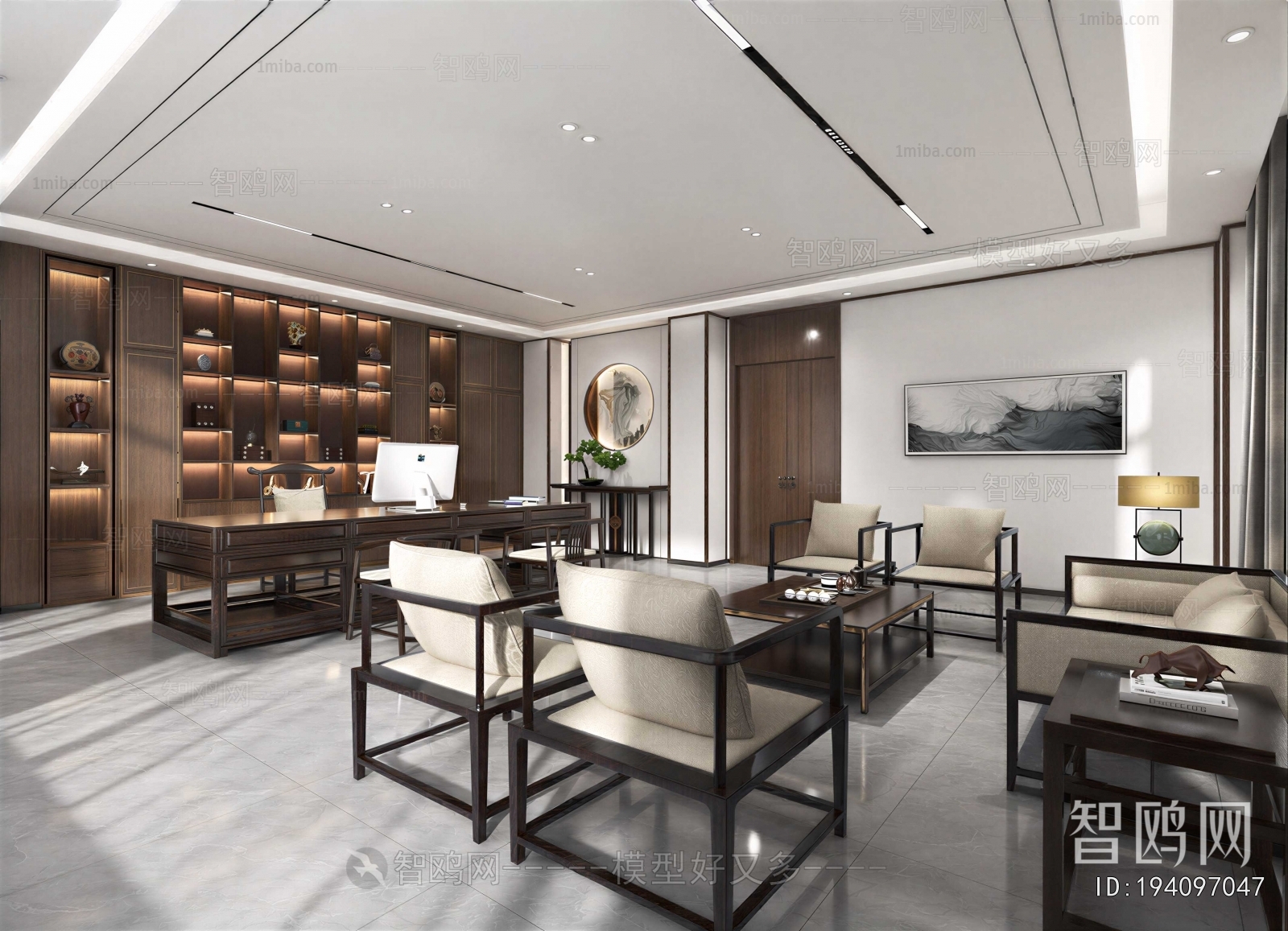 New Chinese Style Manager's Office