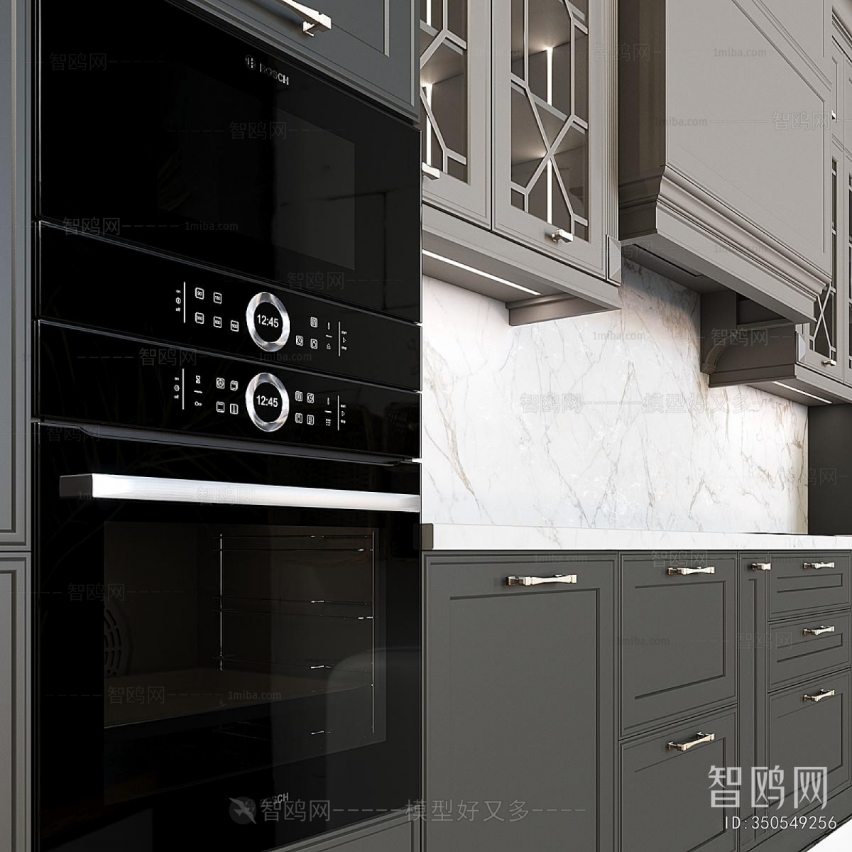 Simple European Style Kitchen Cabinet