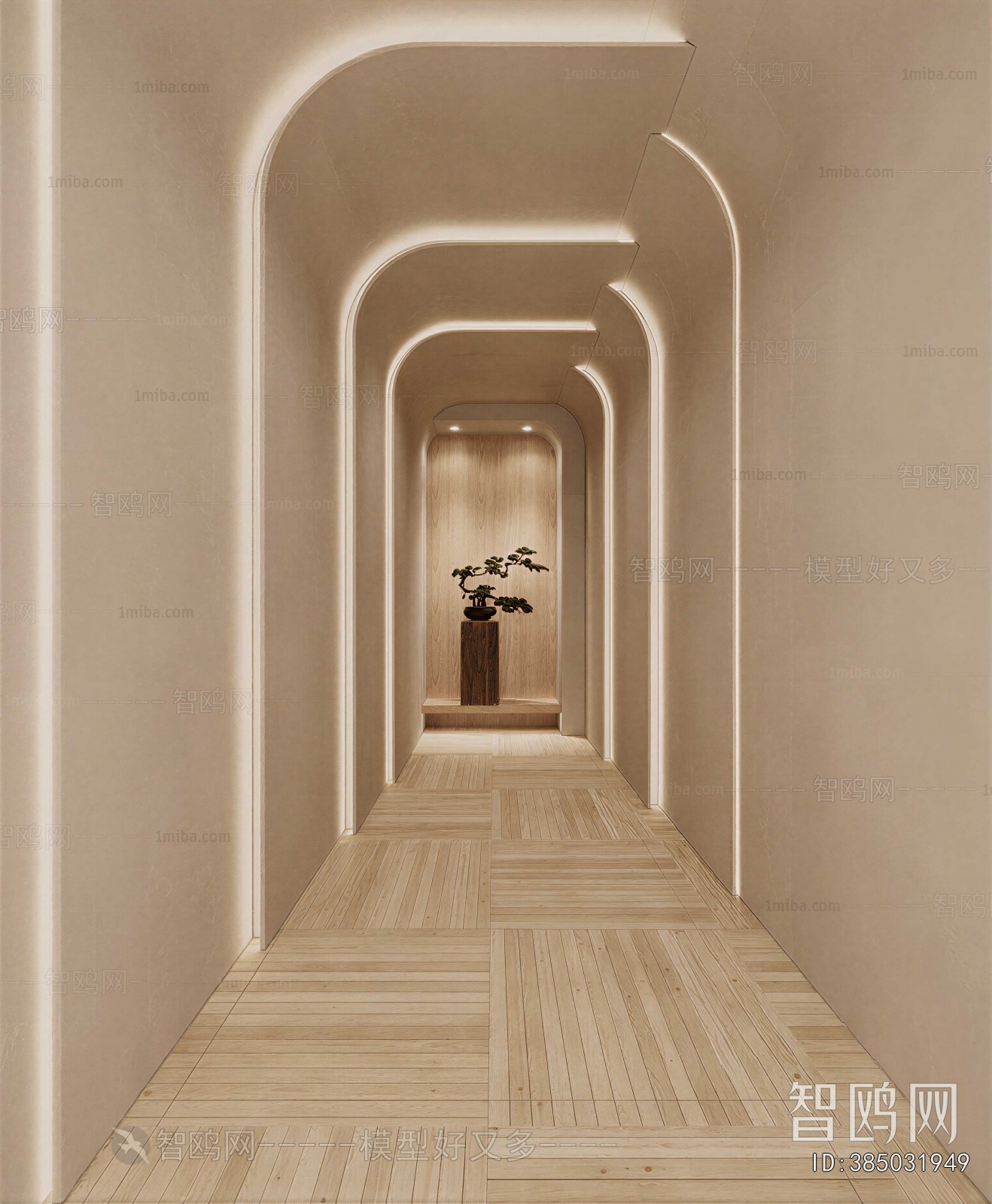 Wabi-sabi Style Corridor