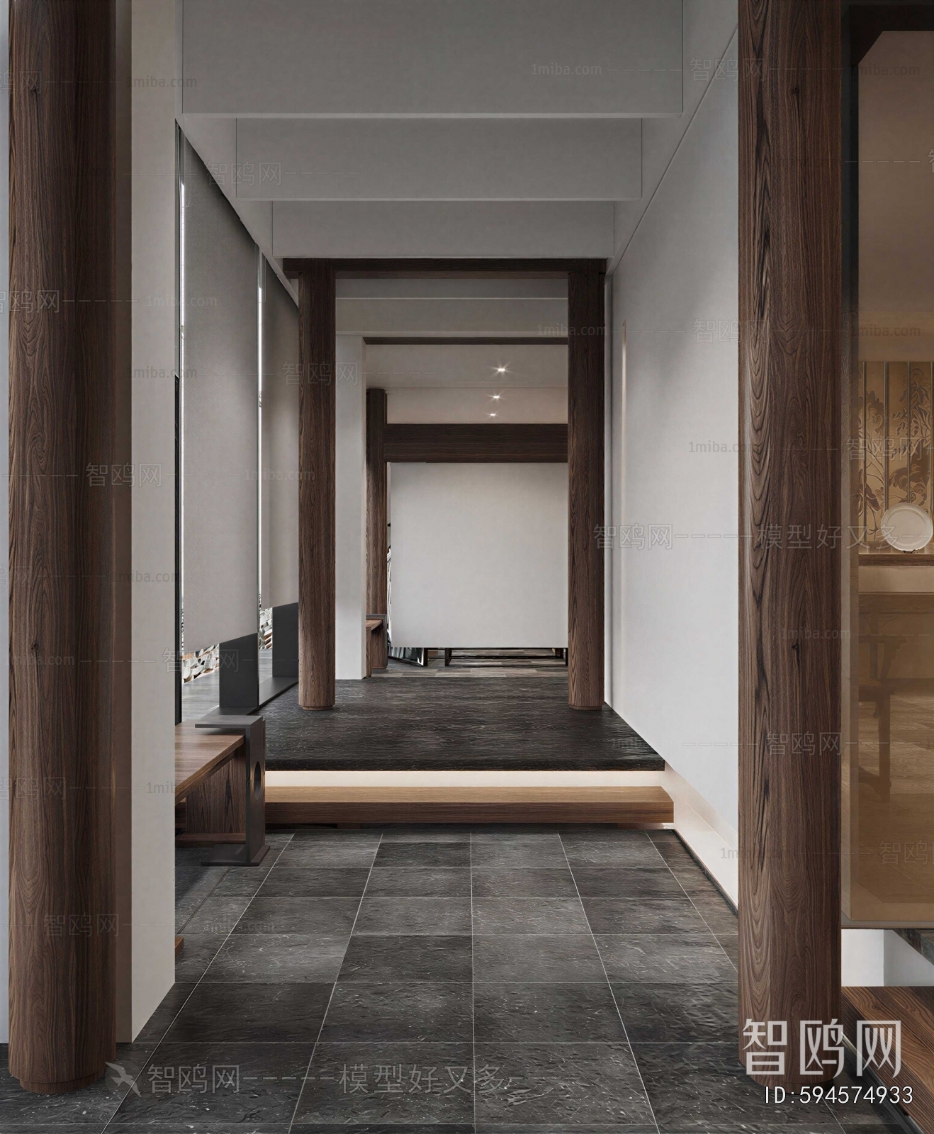 New Chinese Style Hallway