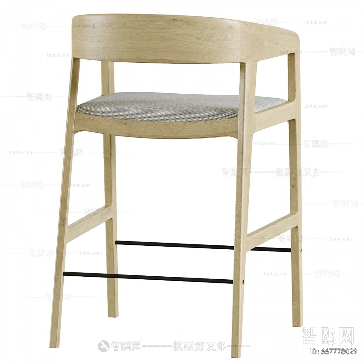 Nordic Style Bar Chair