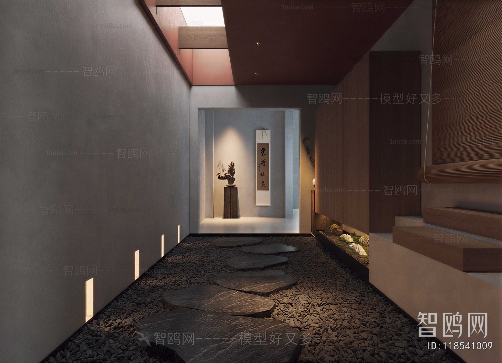 Wabi-sabi Style Corridor