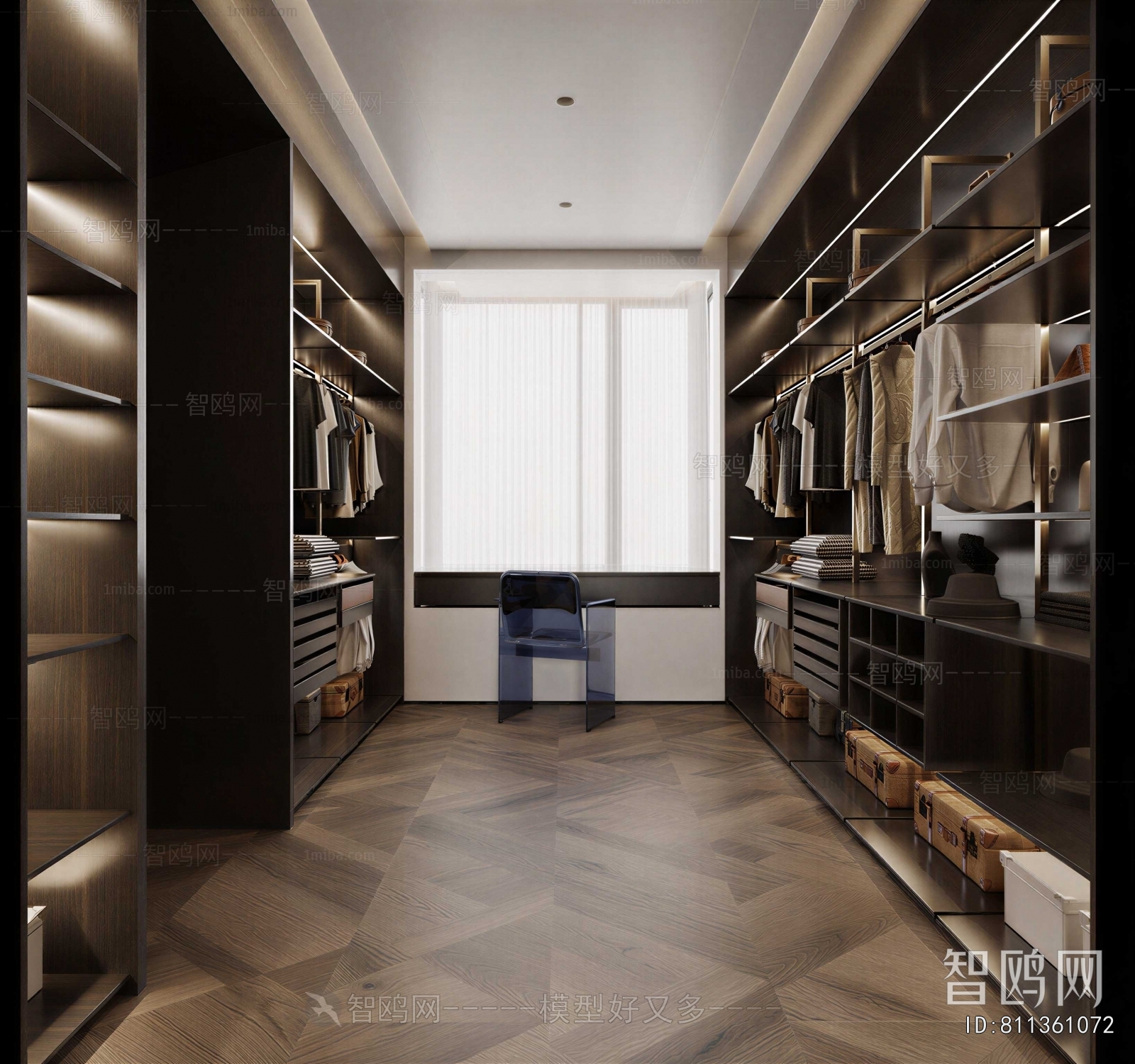Modern Clothes Storage Area