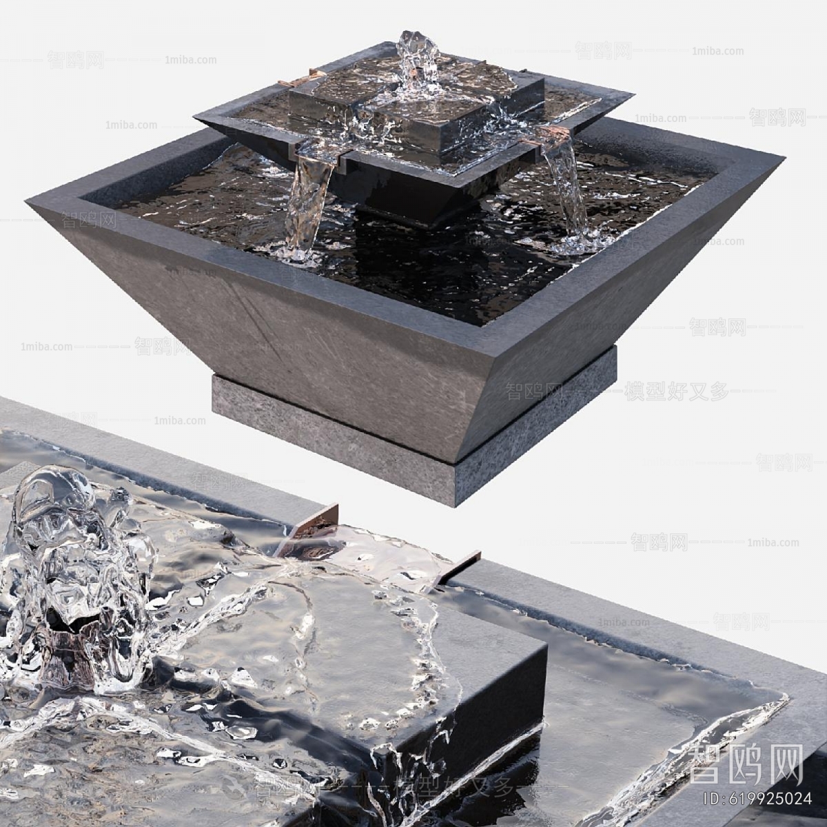 Modern Rockery Waterscape