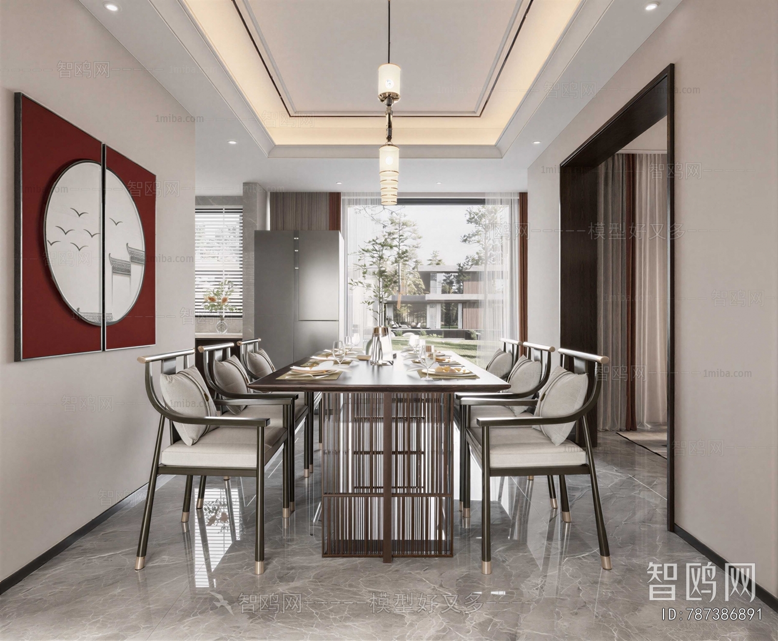 New Chinese Style Dining Room