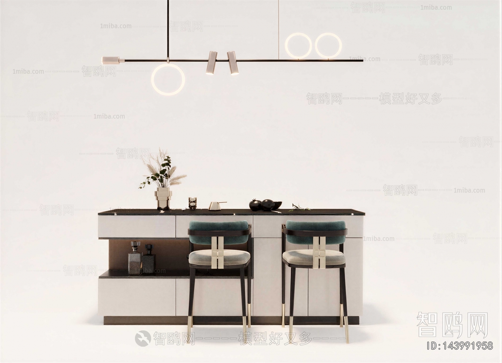 New Chinese Style Counter Bar