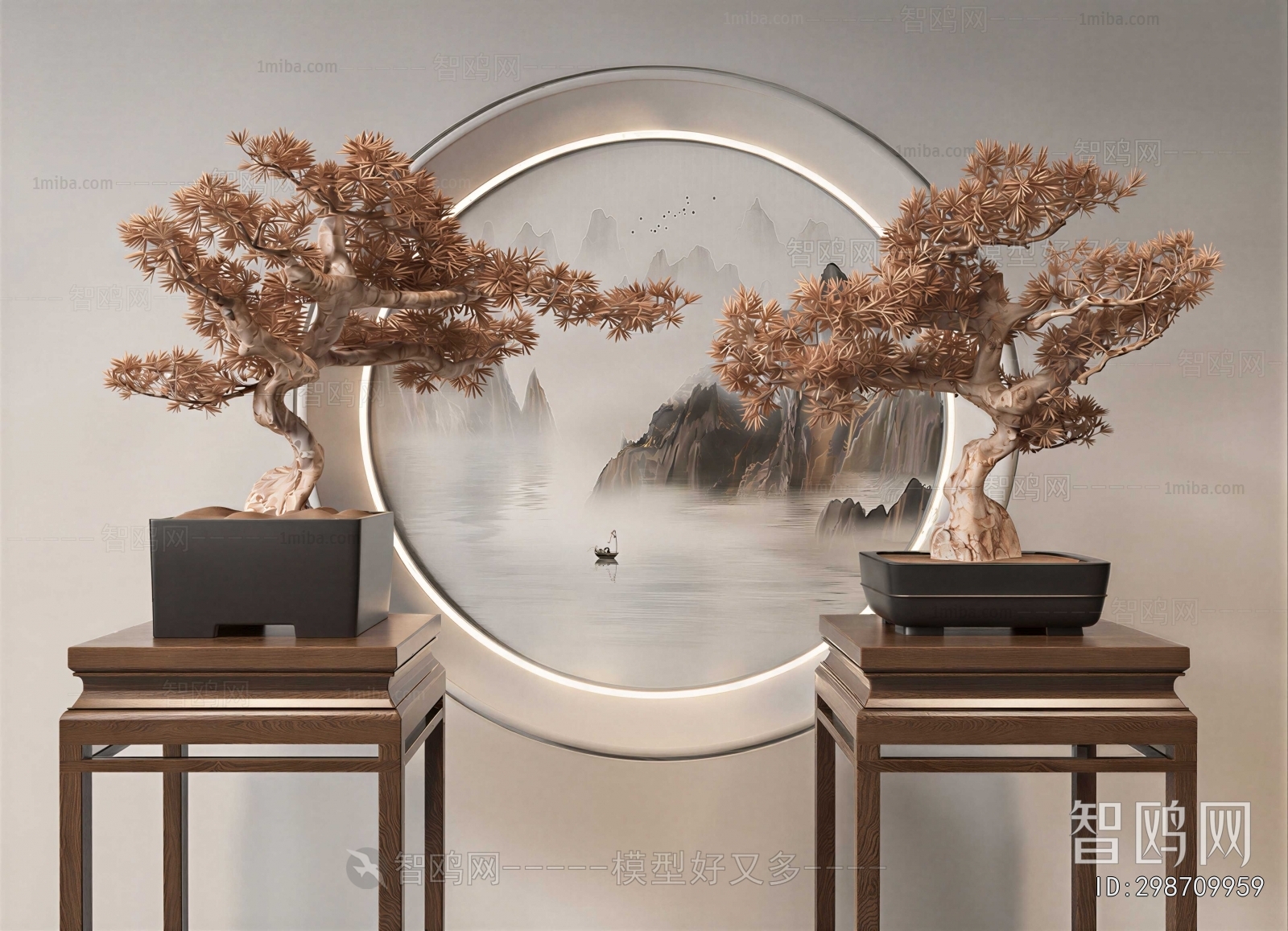 New Chinese Style Bonsai