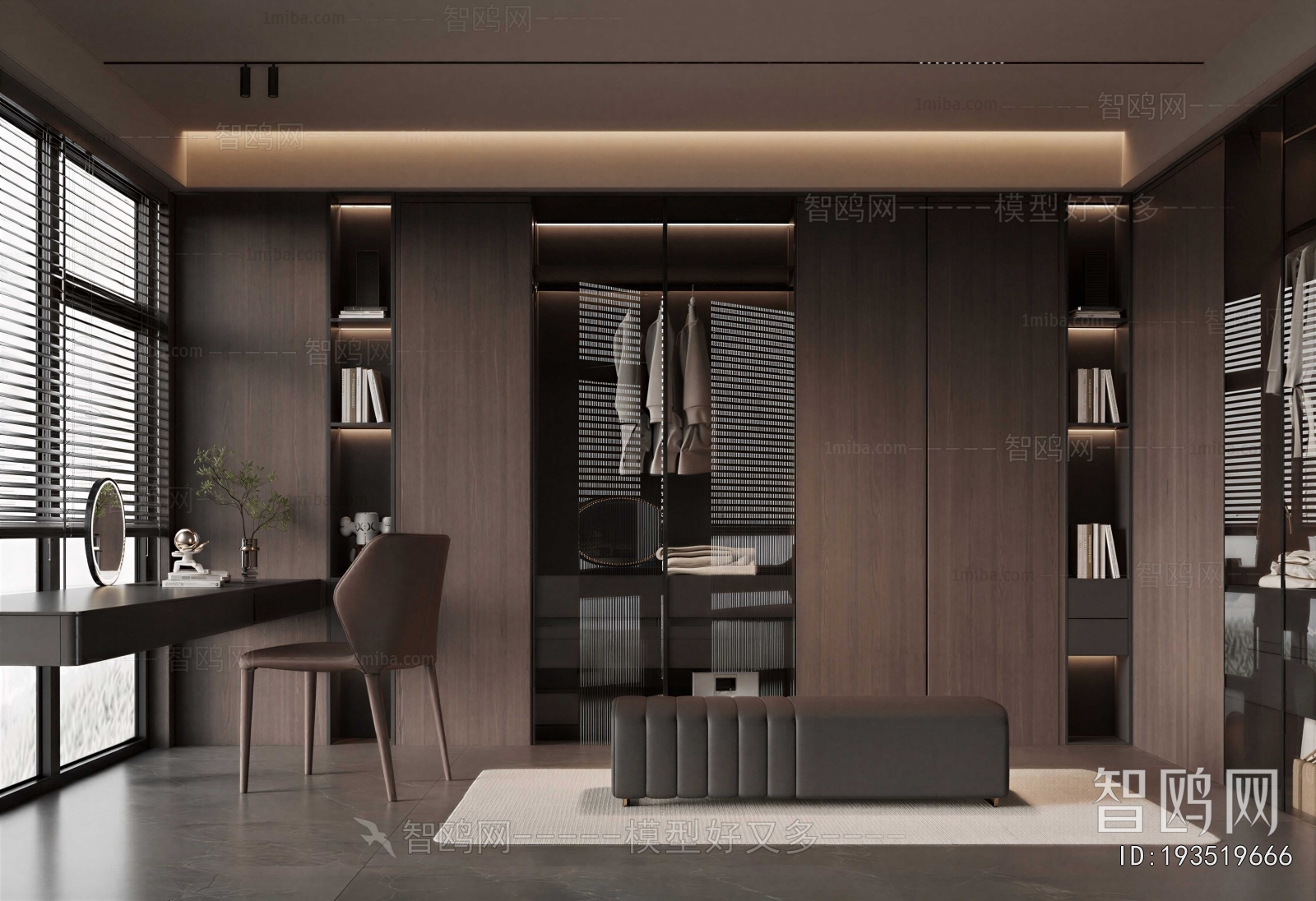 Modern Clothes Storage Area