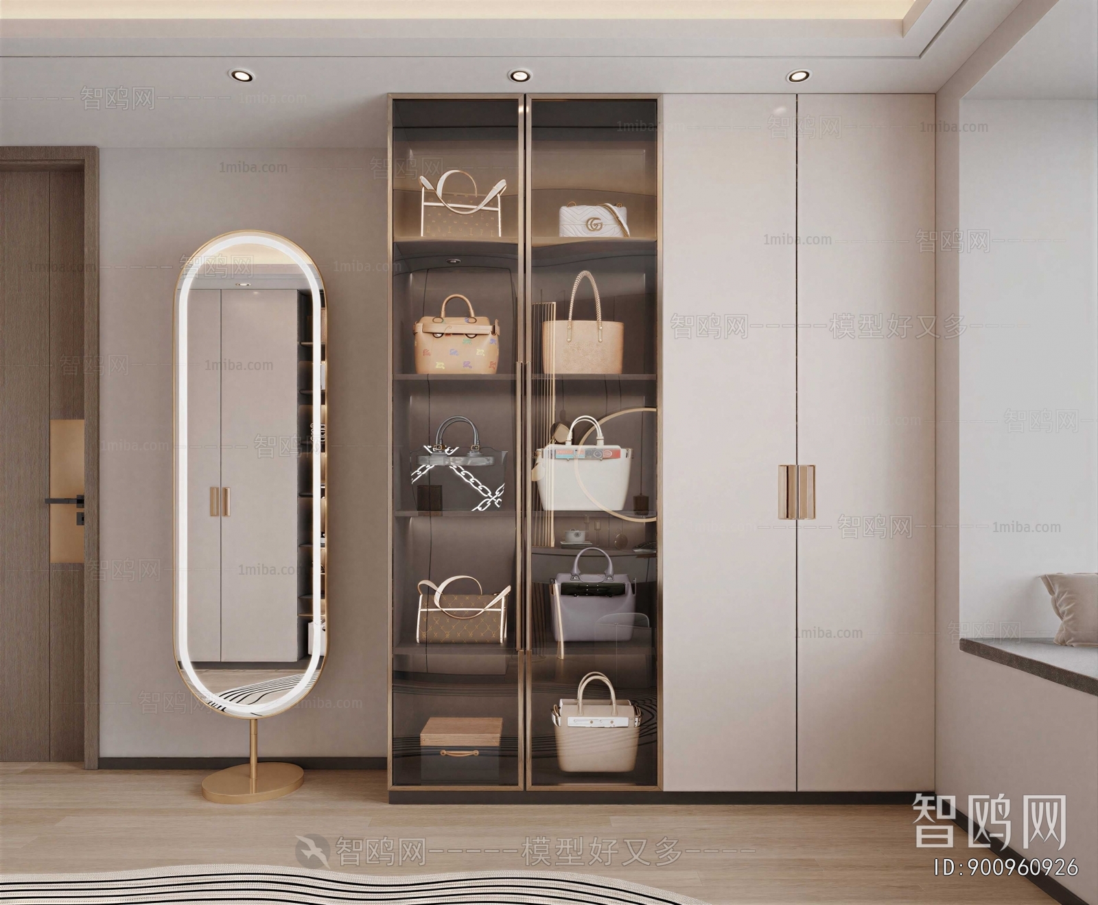Modern Clothes Storage Area
