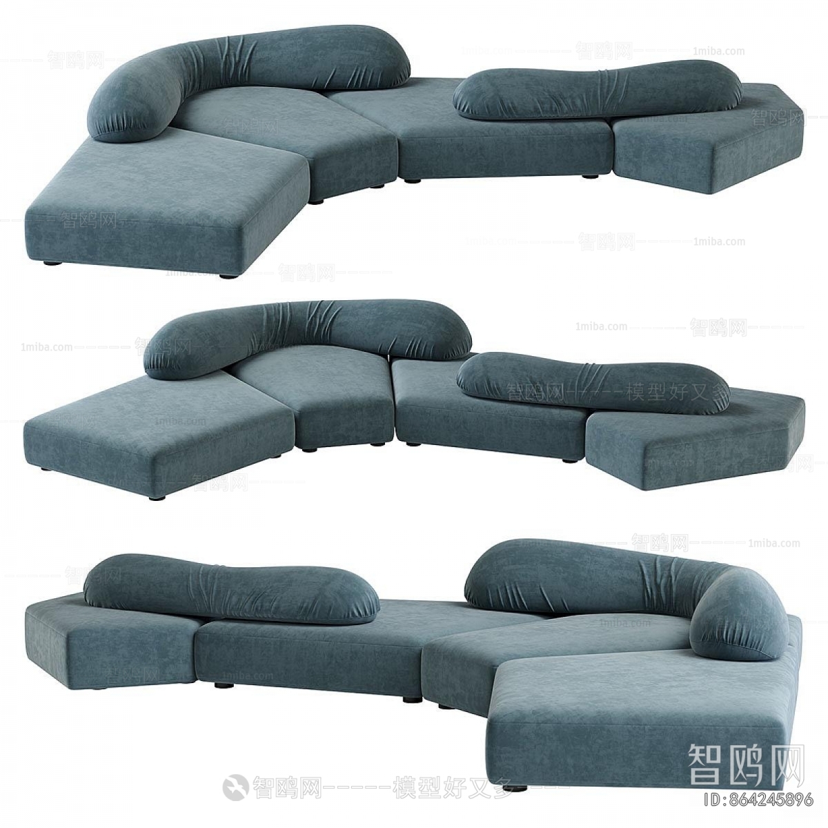 Modern Curved Sofa