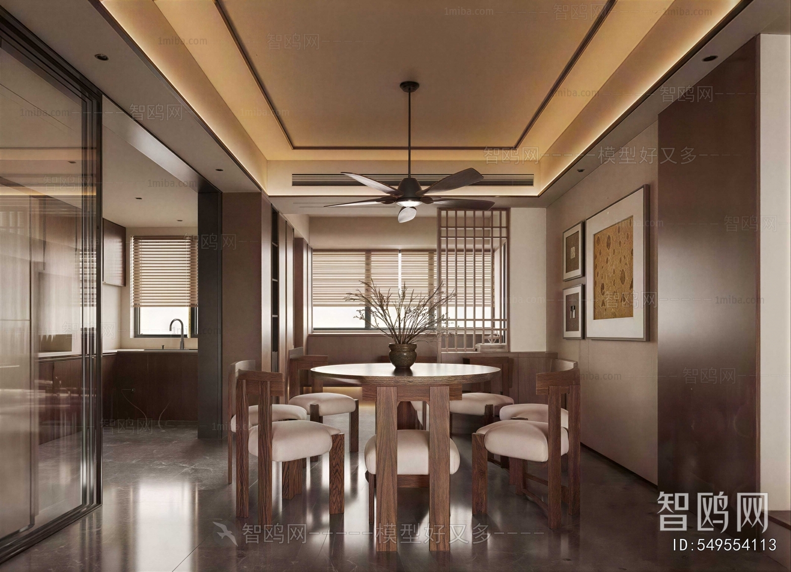 New Chinese Style Dining Room