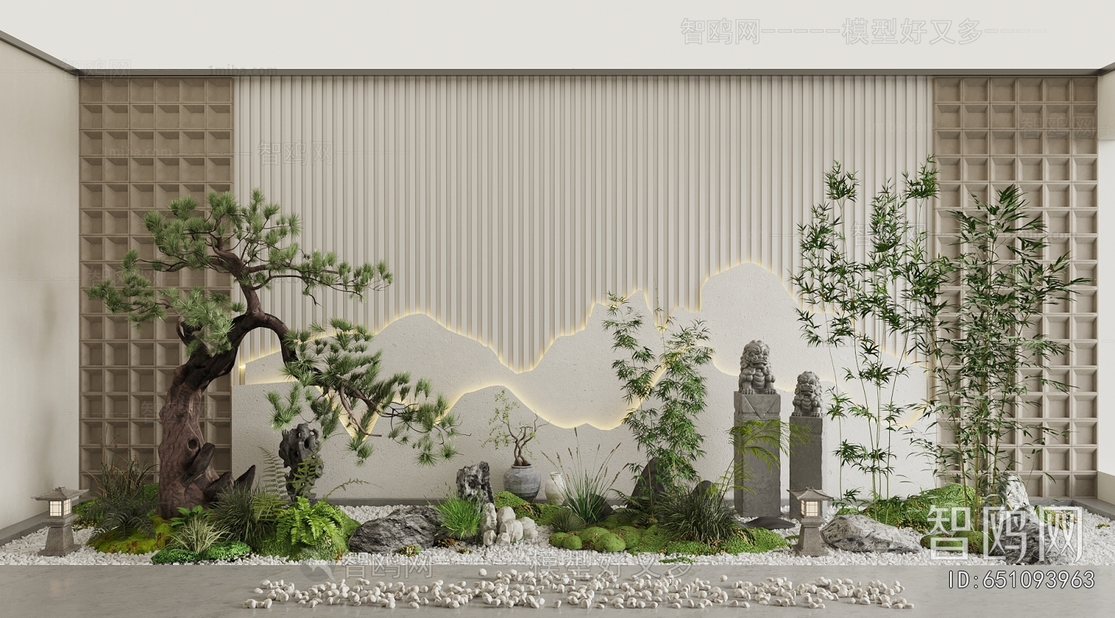 New Chinese Style Plant Landscaping