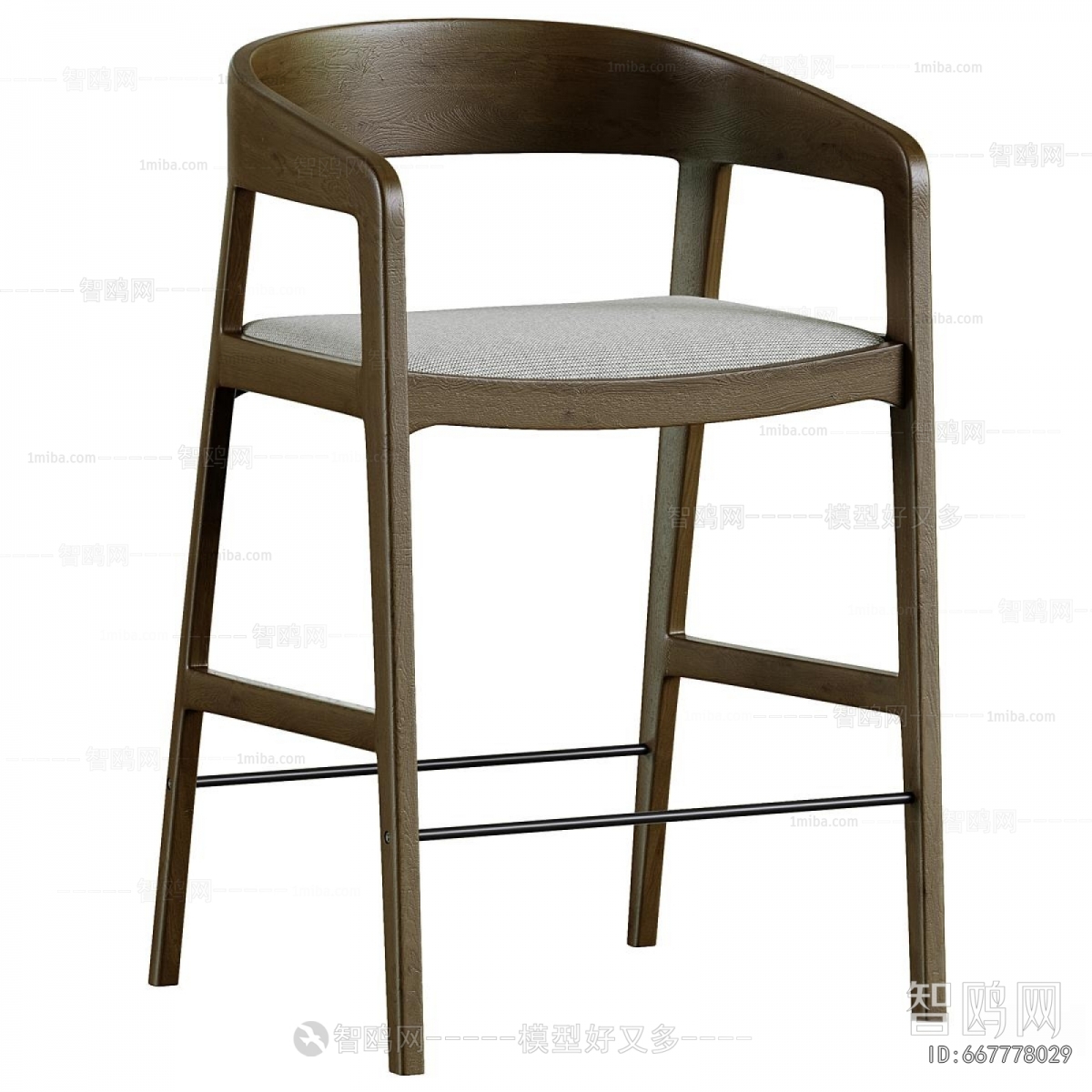 Nordic Style Bar Chair