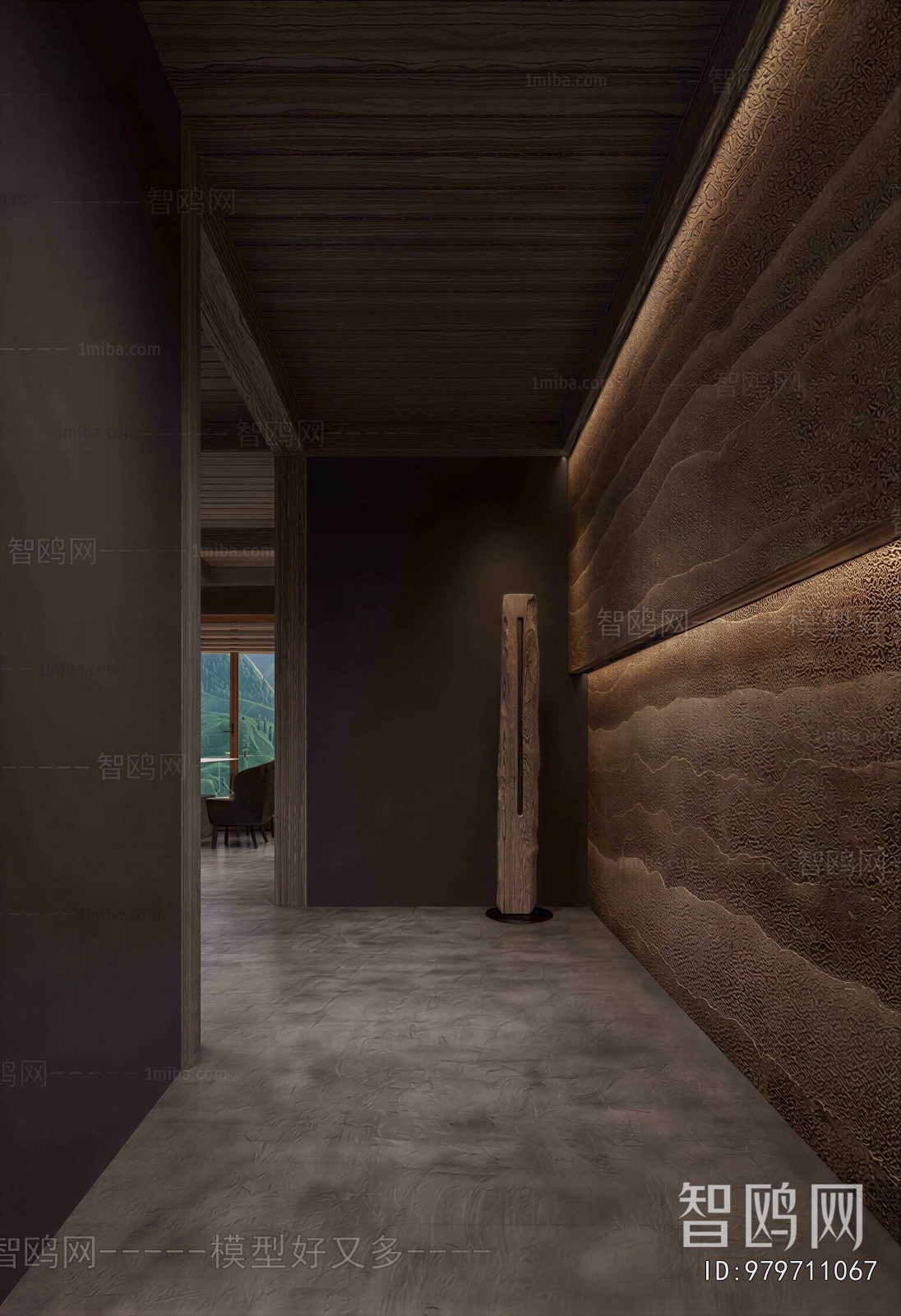 Wabi-sabi Style Hallway