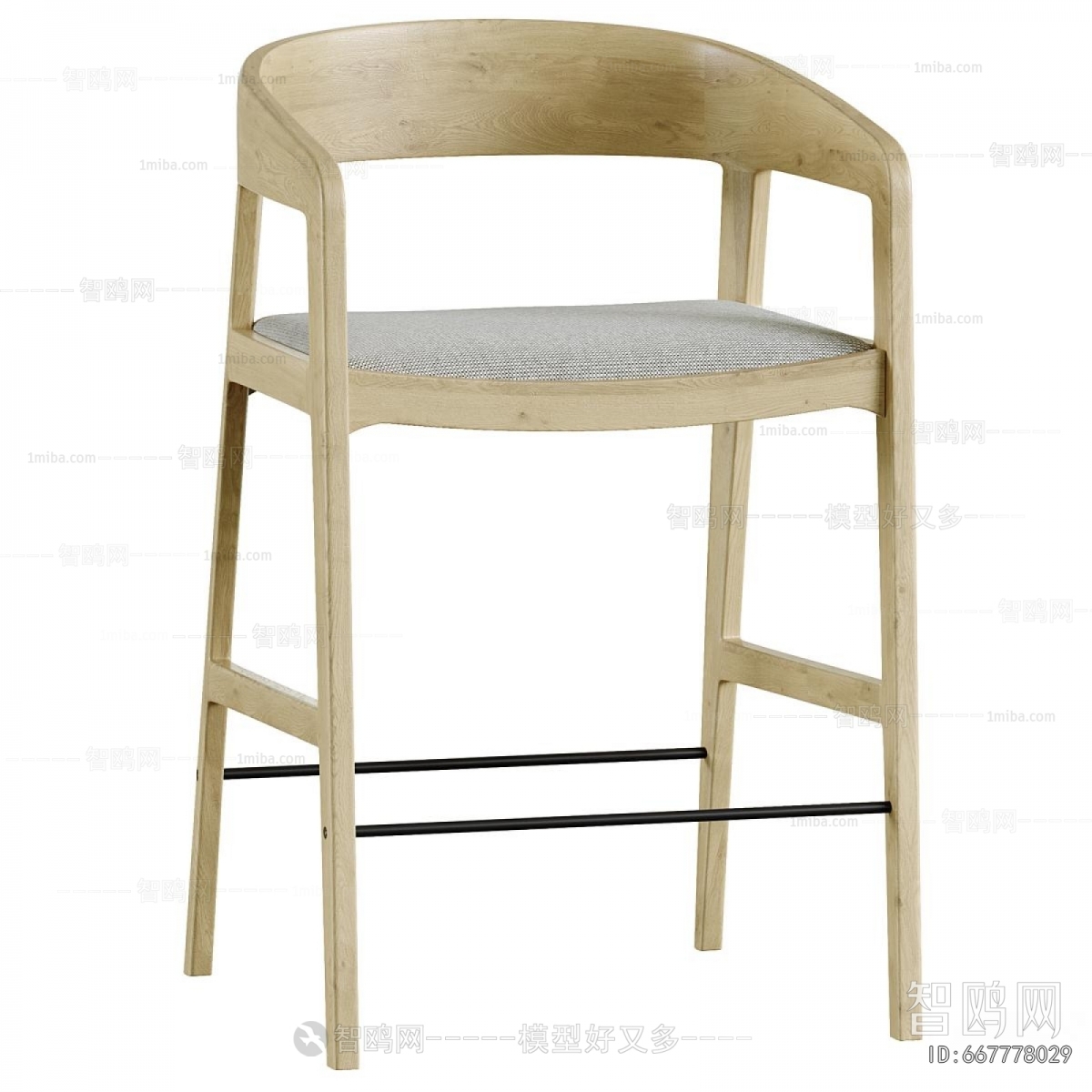 Nordic Style Bar Chair