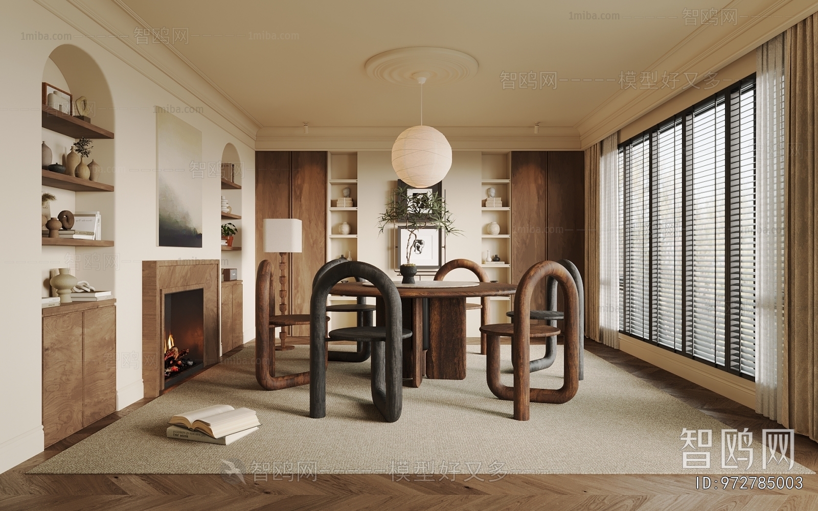 Wabi-sabi Style Dining Room