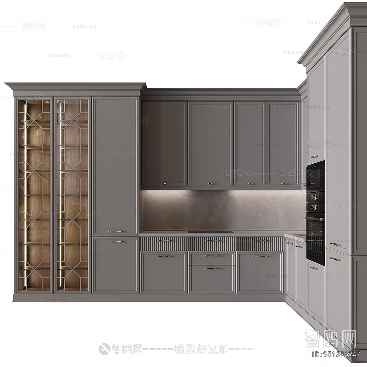 Simple European Style Kitchen Cabinet