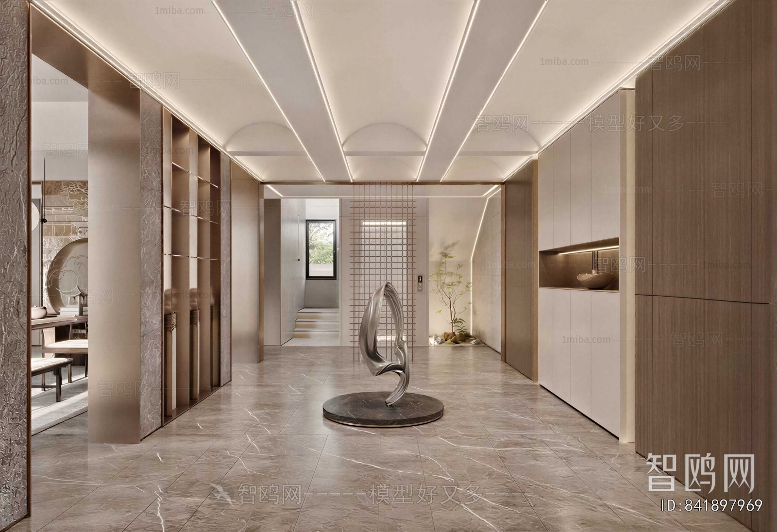 New Chinese Style Hallway