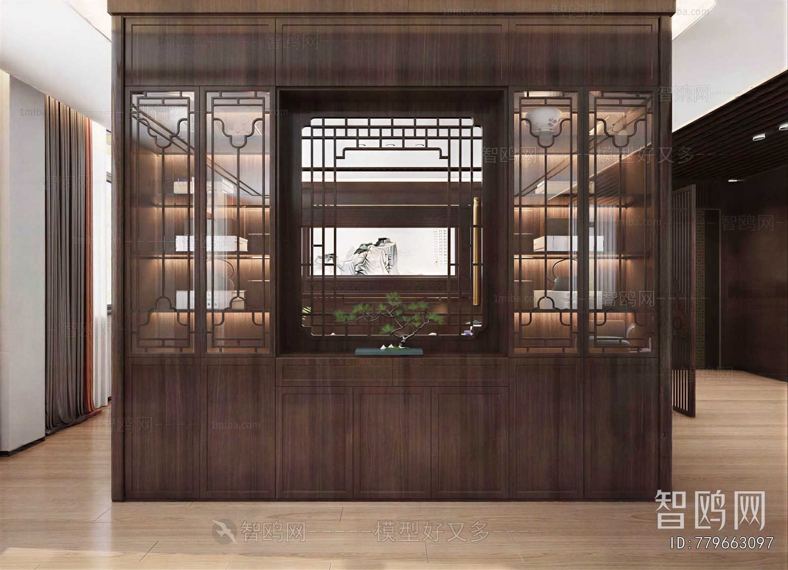 New Chinese Style Bookcase