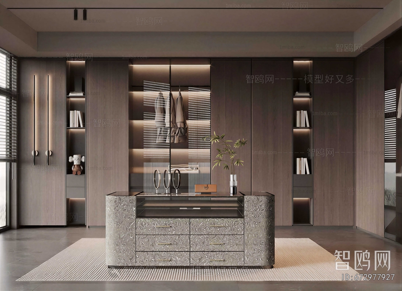 Modern Clothes Storage Area