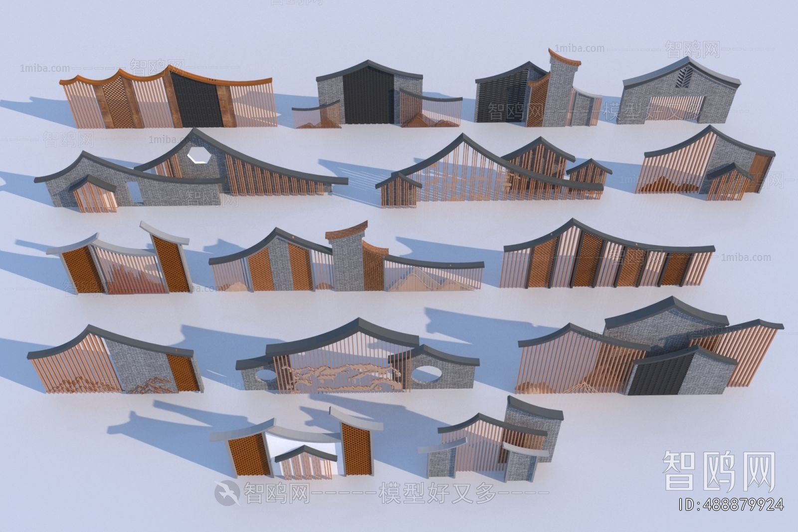 New Chinese Style Landscape Wall