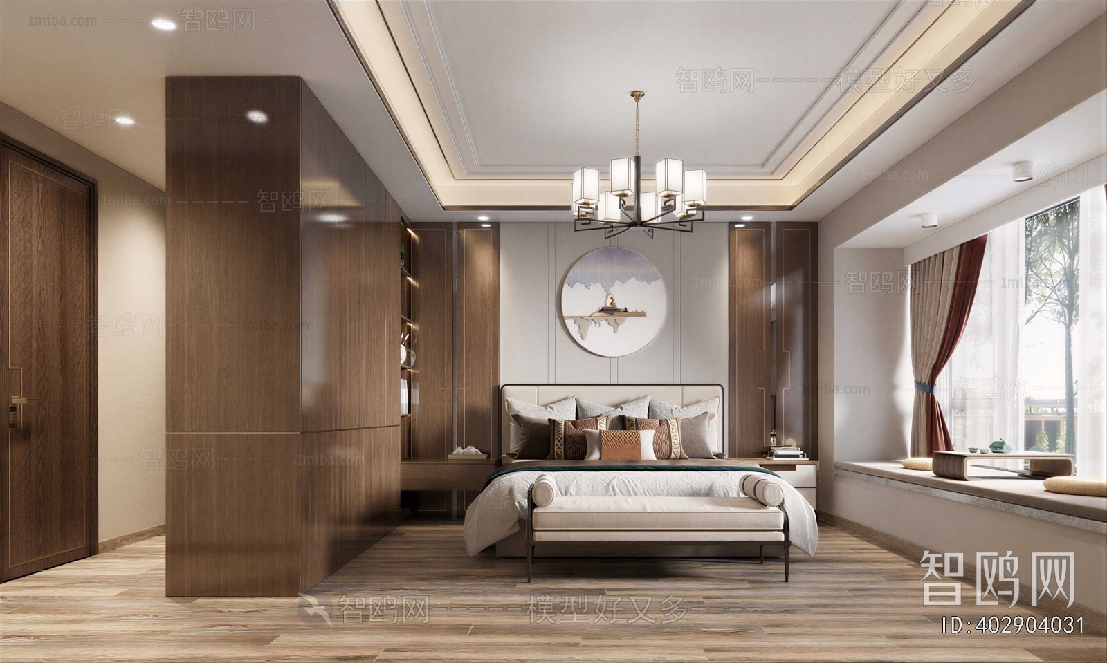 New Chinese Style Bedroom