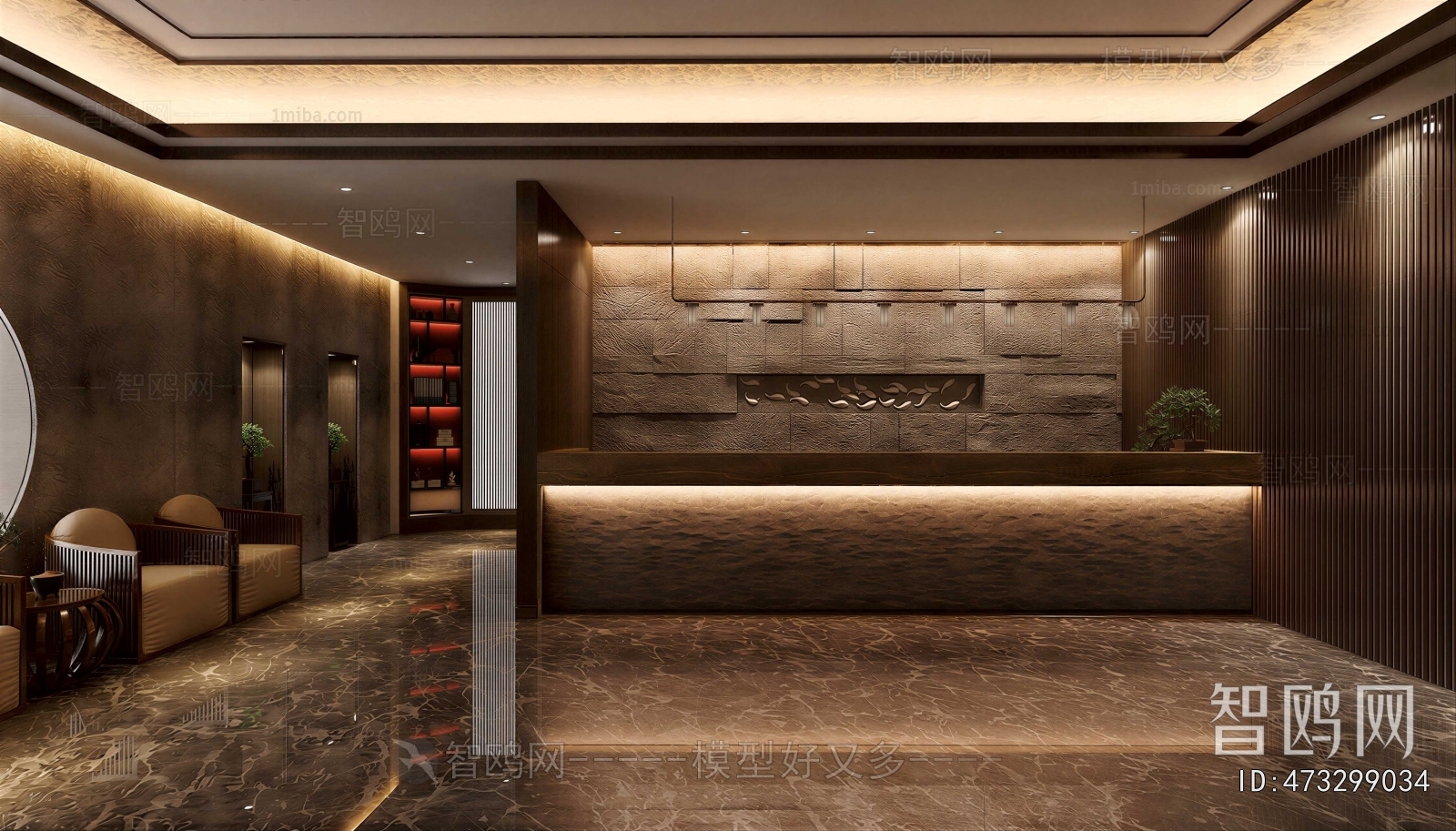 New Chinese Style Lobby Hall