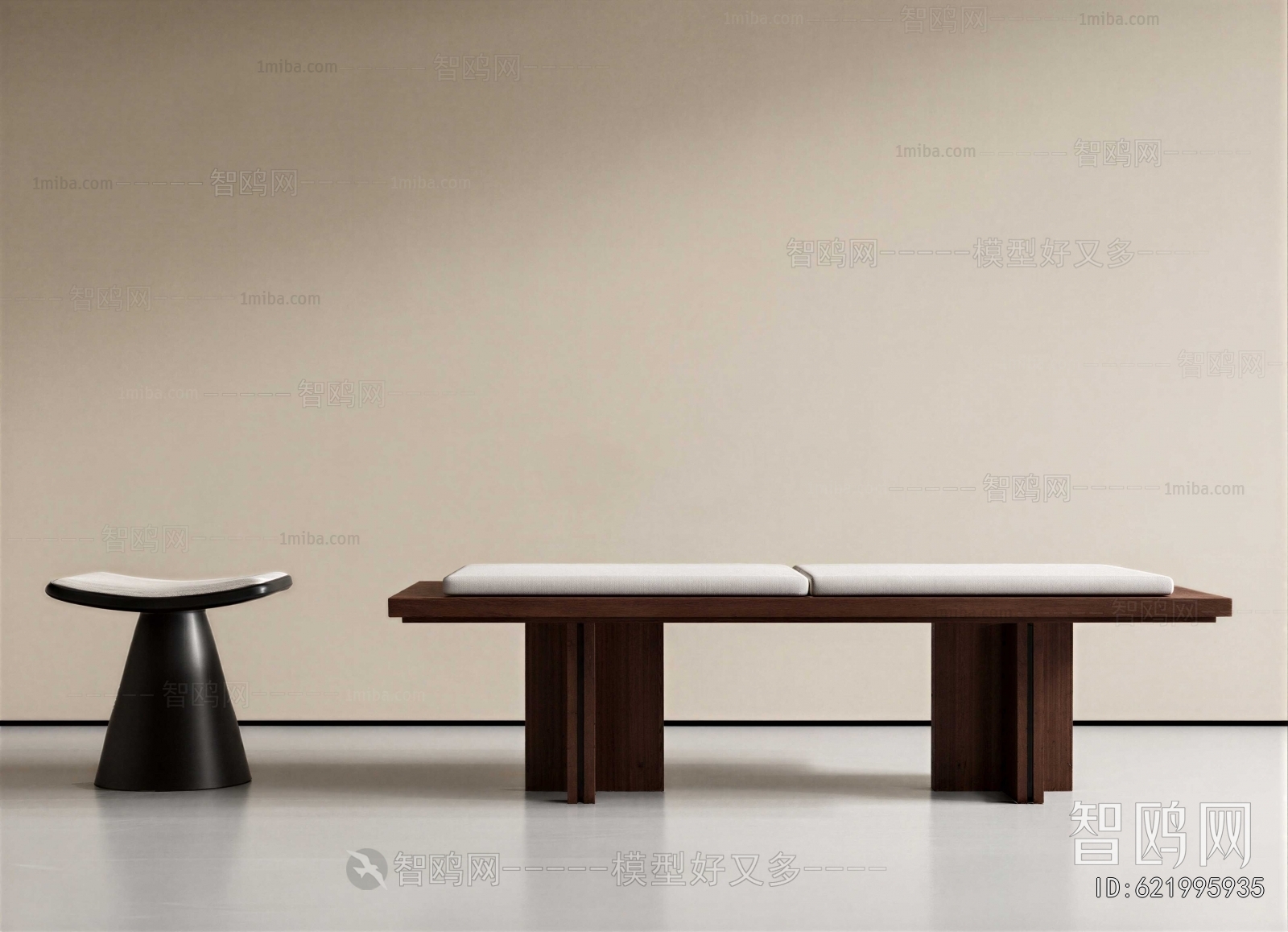 Wabi-sabi Style Stool