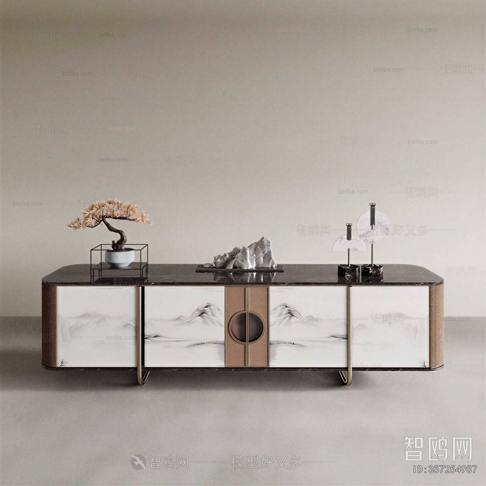 New Chinese Style TV Cabinet