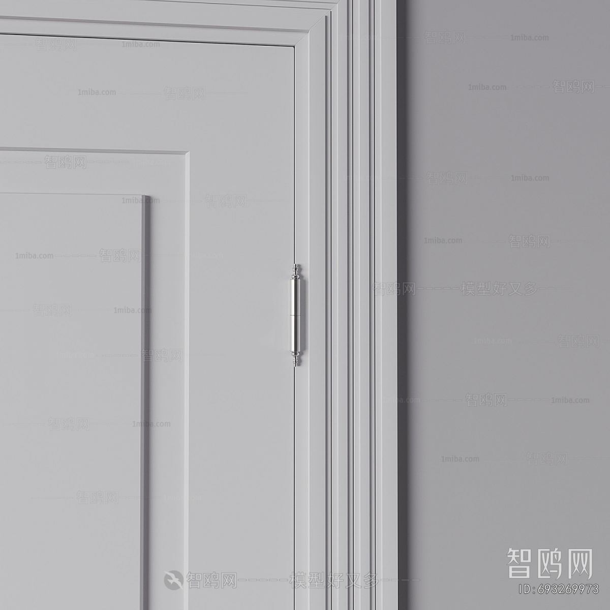 Simple European Style Single Door