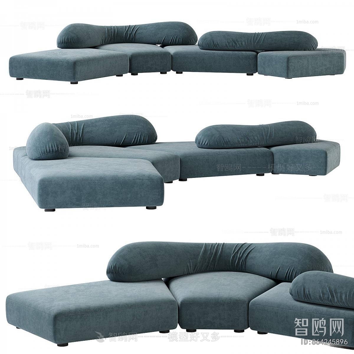 Modern Curved Sofa