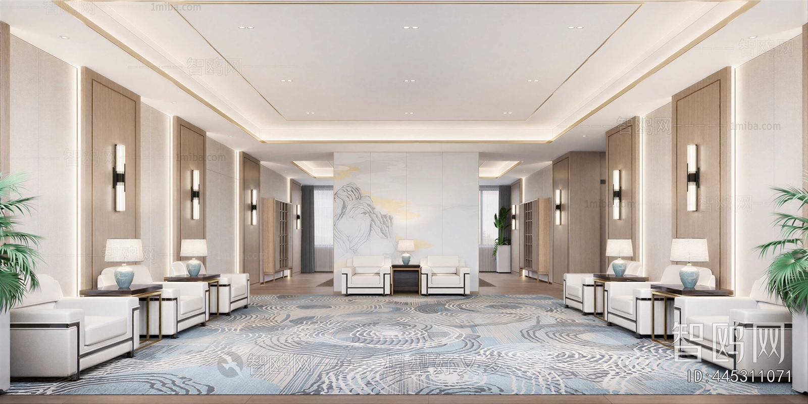 New Chinese Style Reception Room