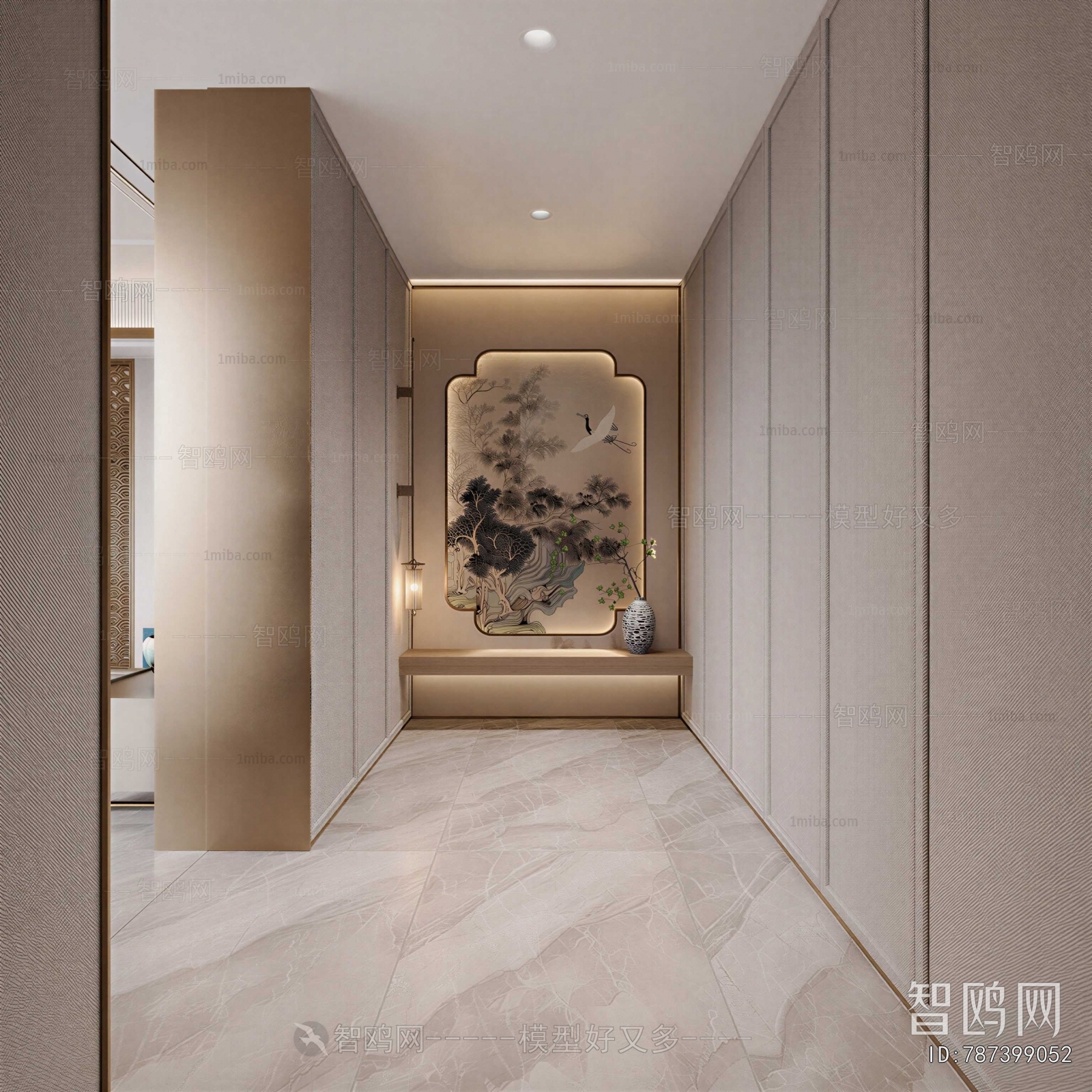 New Chinese Style Hallway