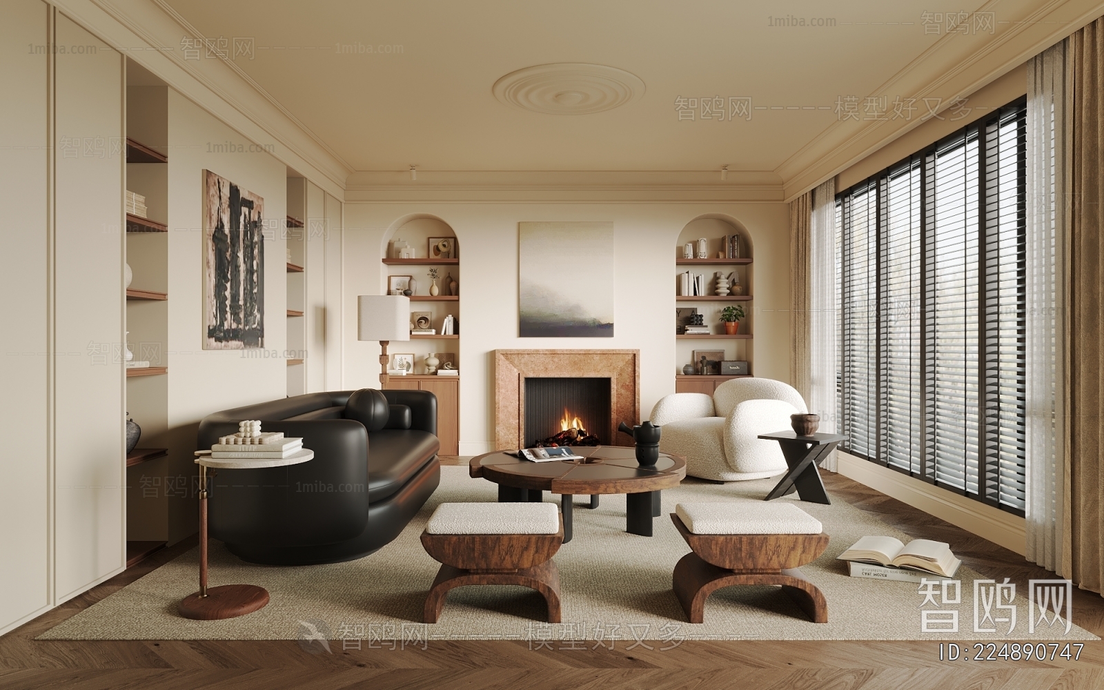 Wabi-sabi Style A Living Room