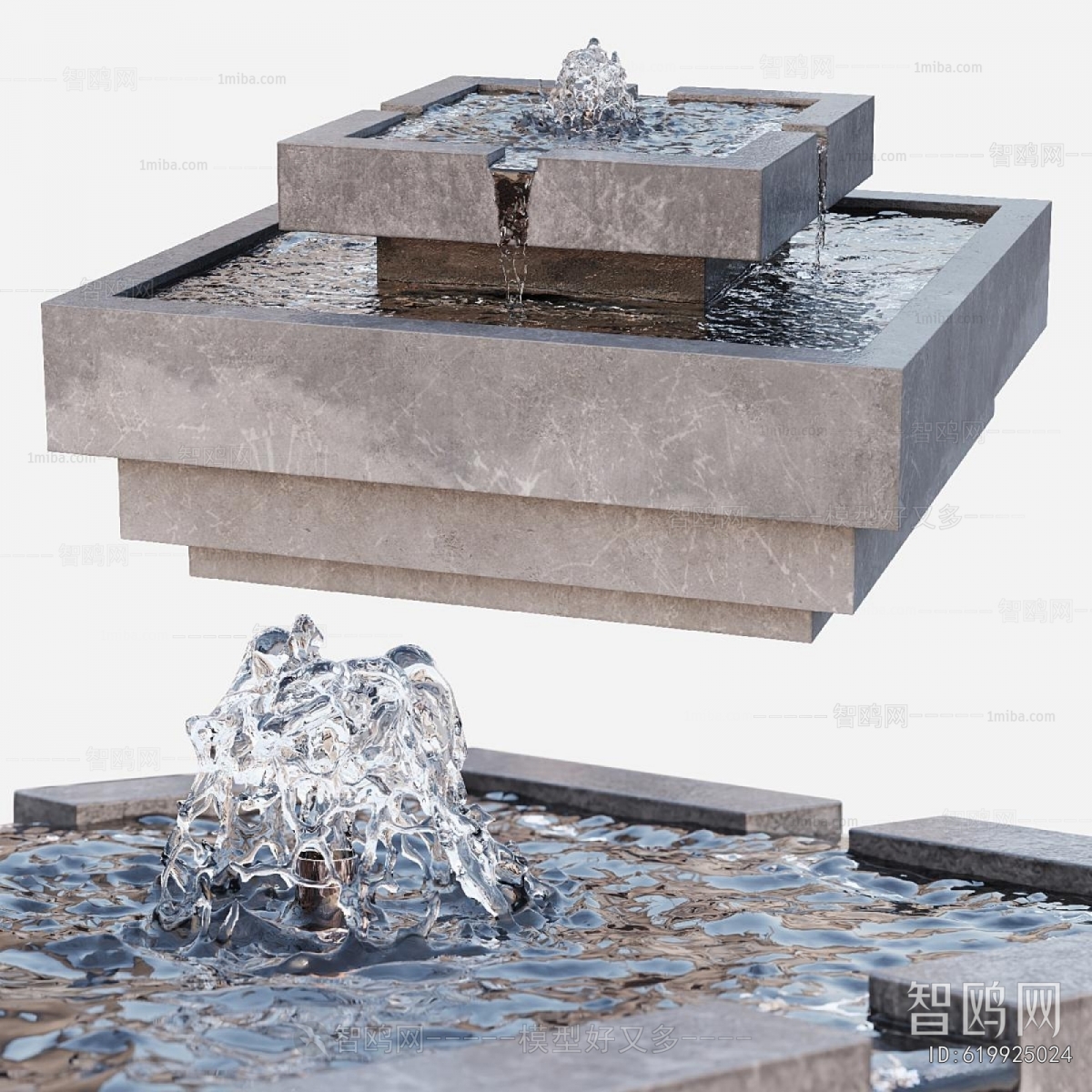 Modern Rockery Waterscape