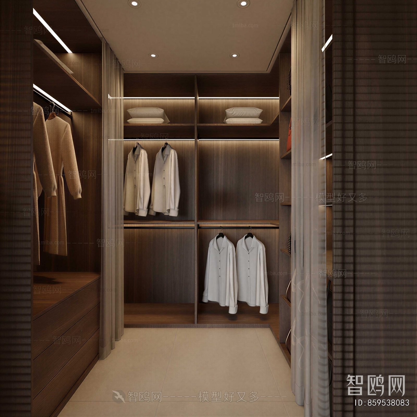 Modern Clothes Storage Area