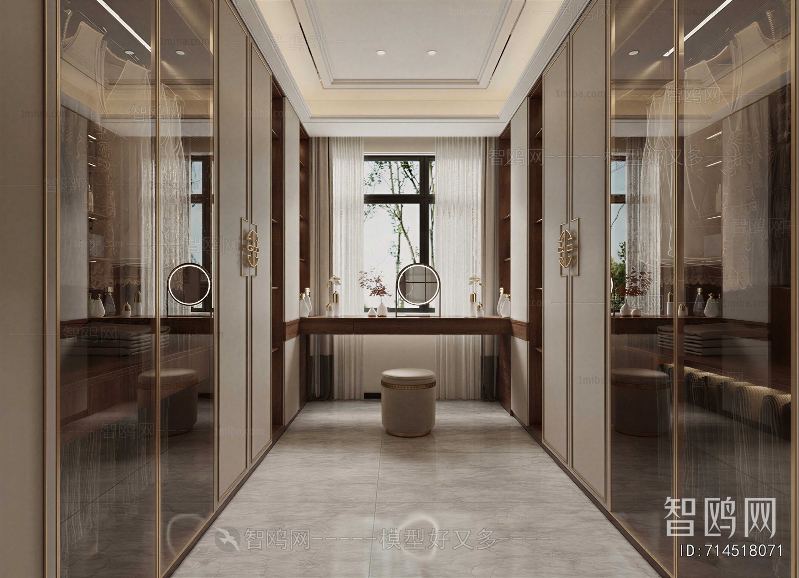 Modern Clothes Storage Area