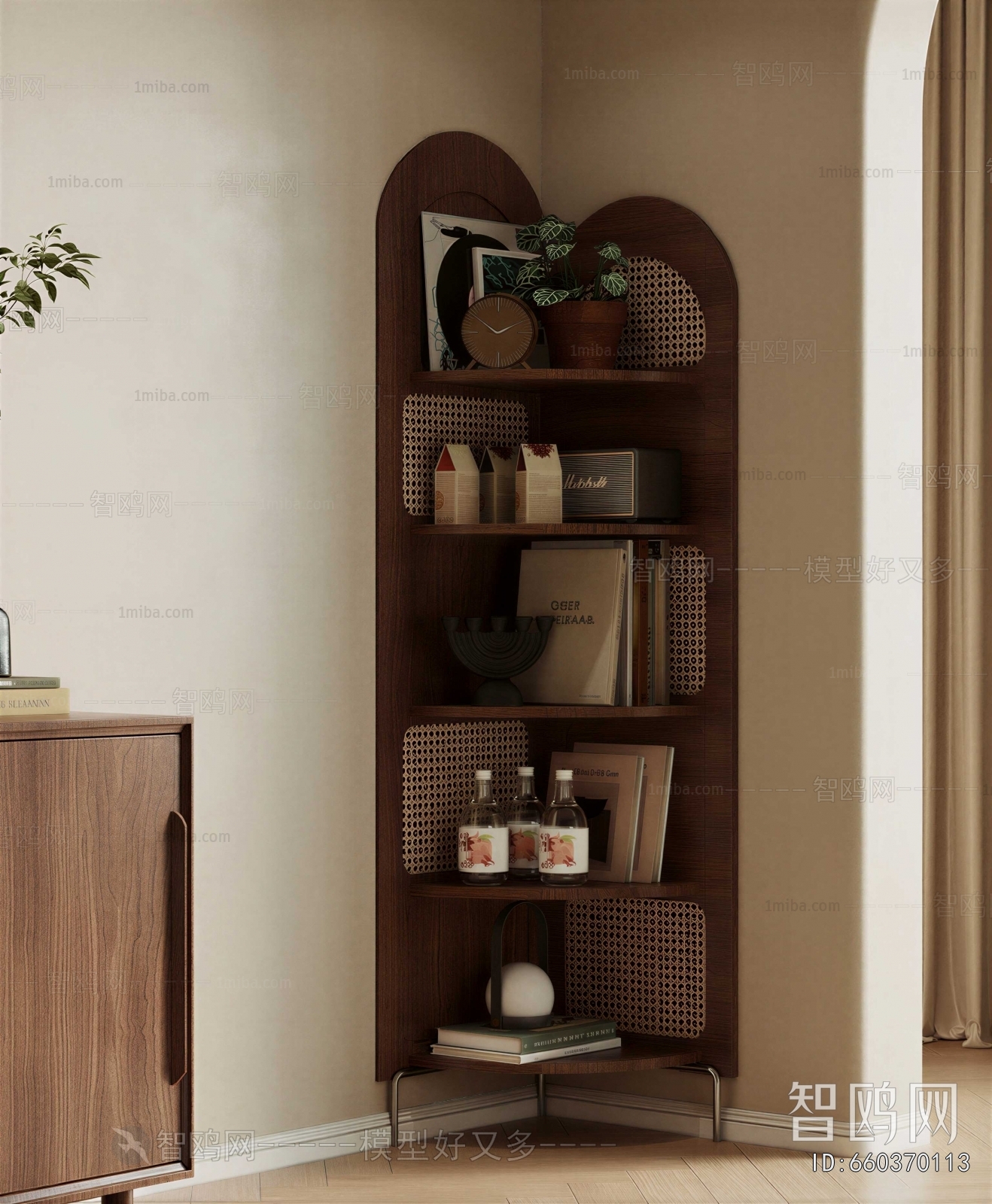 Wabi-sabi Style Bookshelf