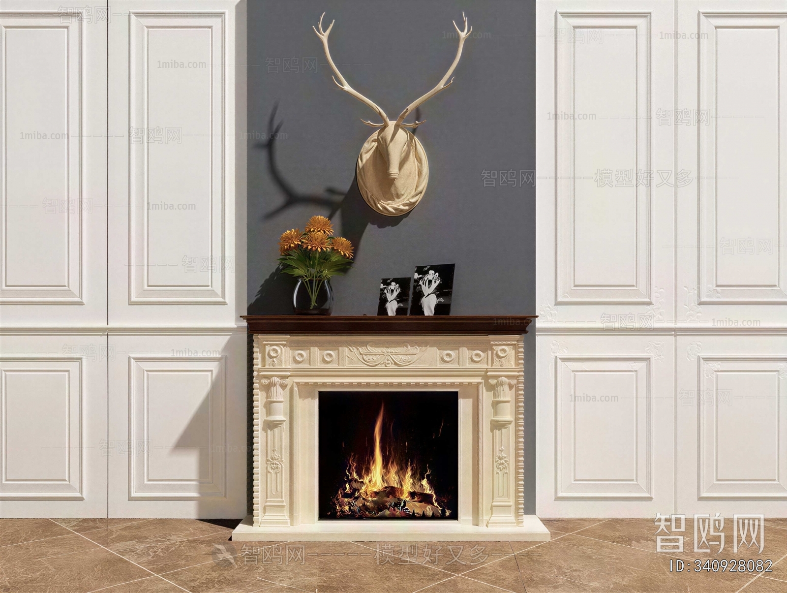 French Style Fireplace