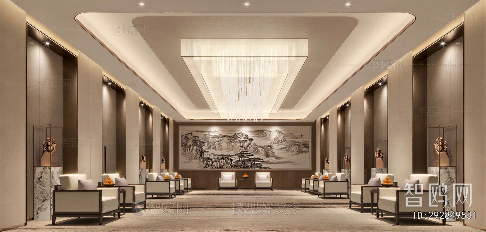 New Chinese Style Reception Room