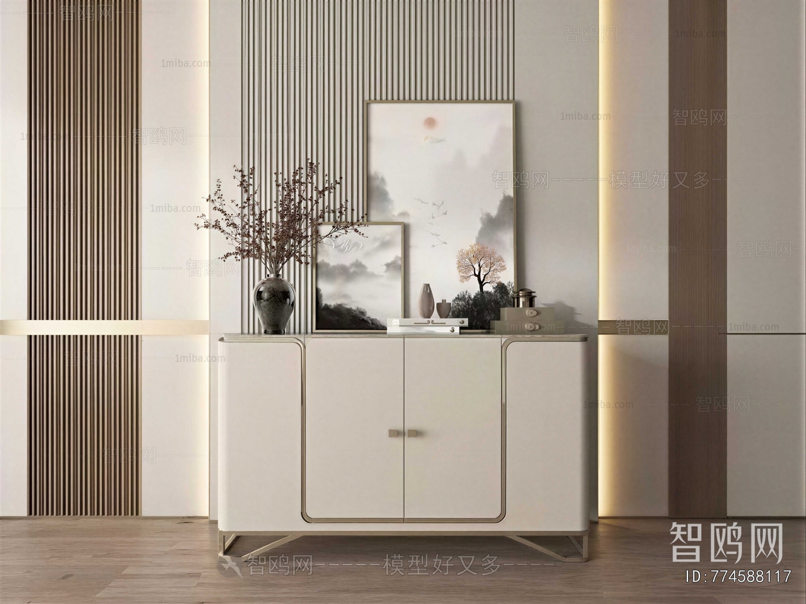 New Chinese Style Entrance Cabinet