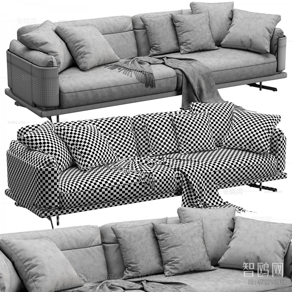 Modern Three-seat Sofa