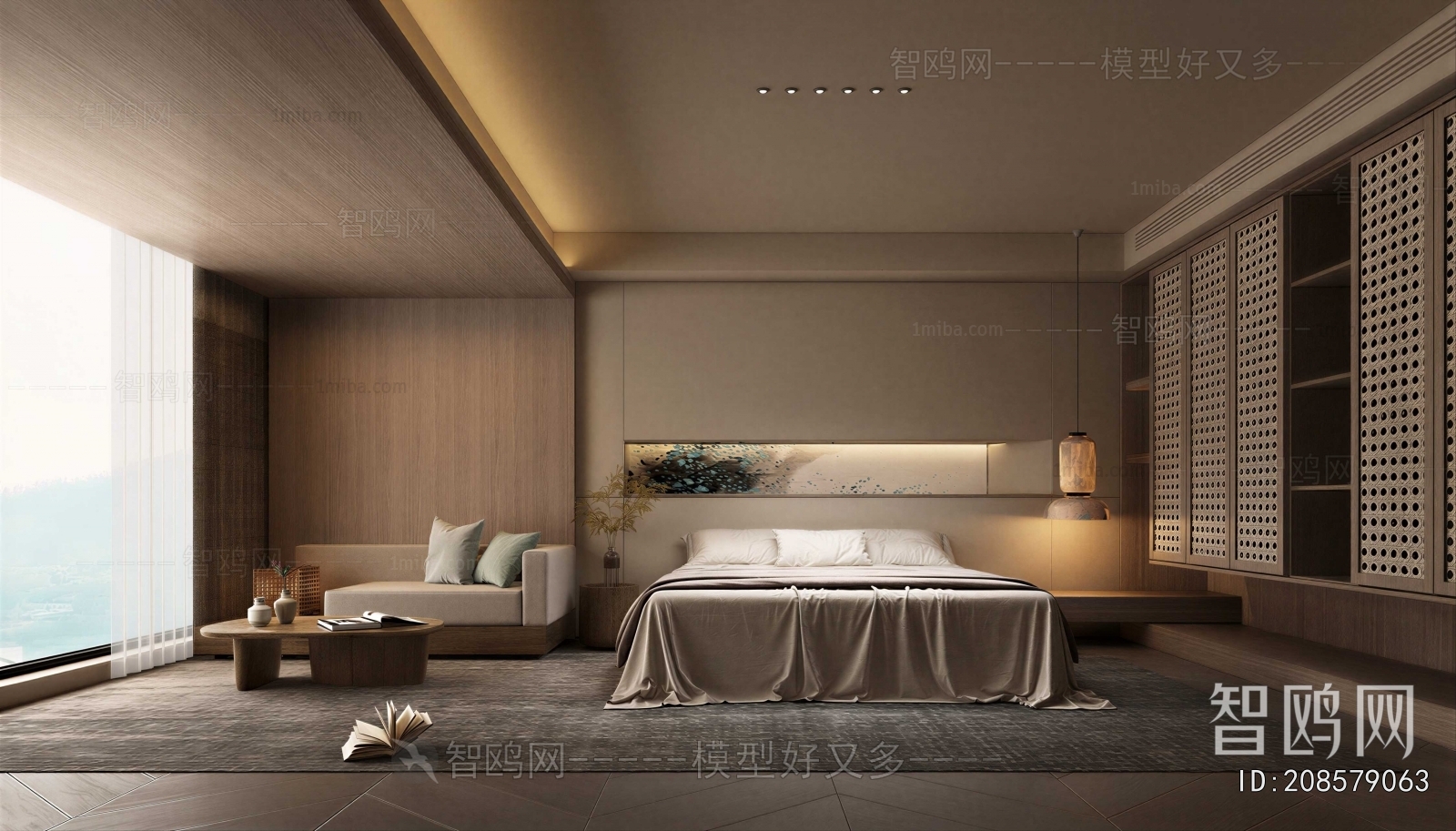 Wabi-sabi Style Bedroom