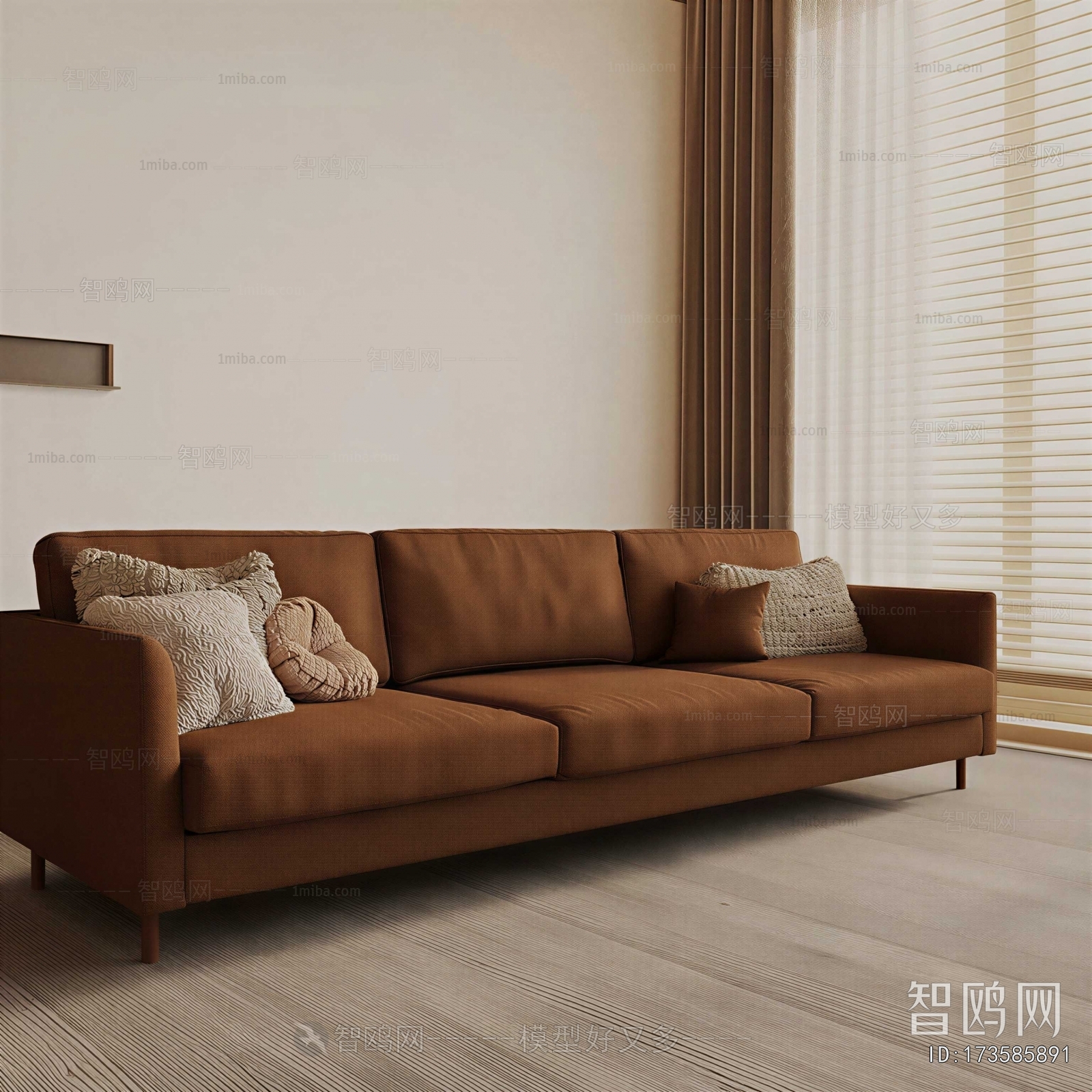 Modern Three-seat Sofa