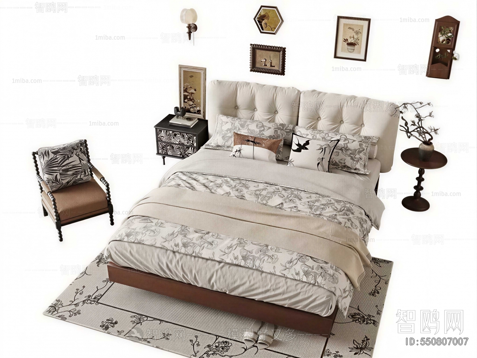 French Style Double Bed