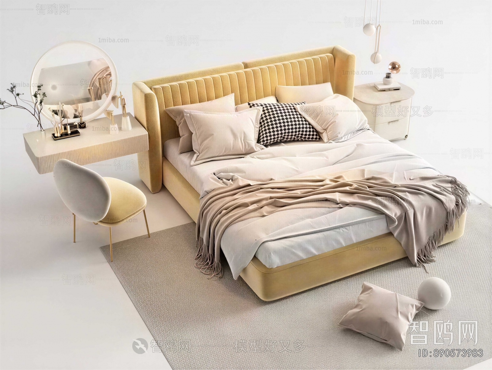 French Style Double Bed