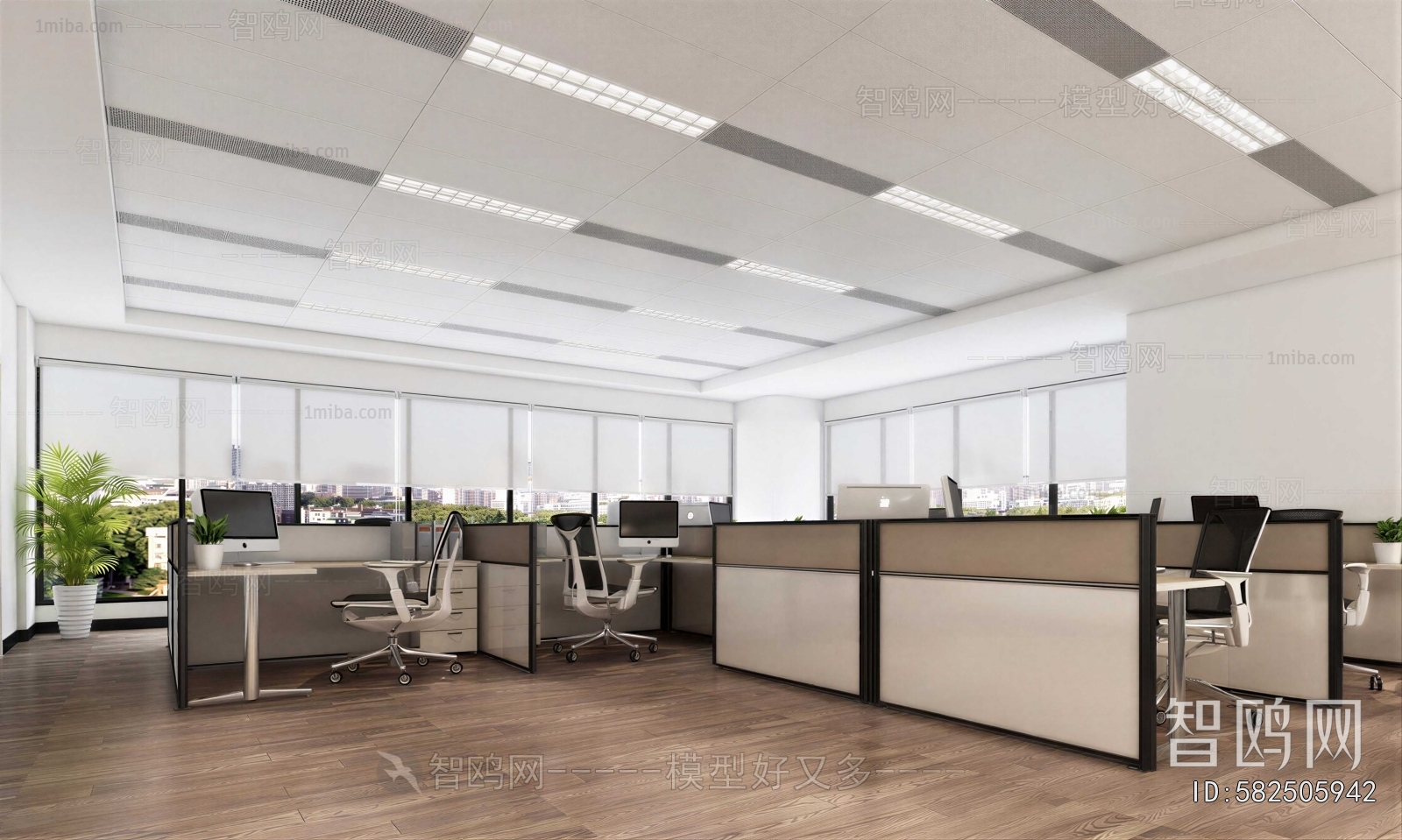 Modern Office Reception Desk